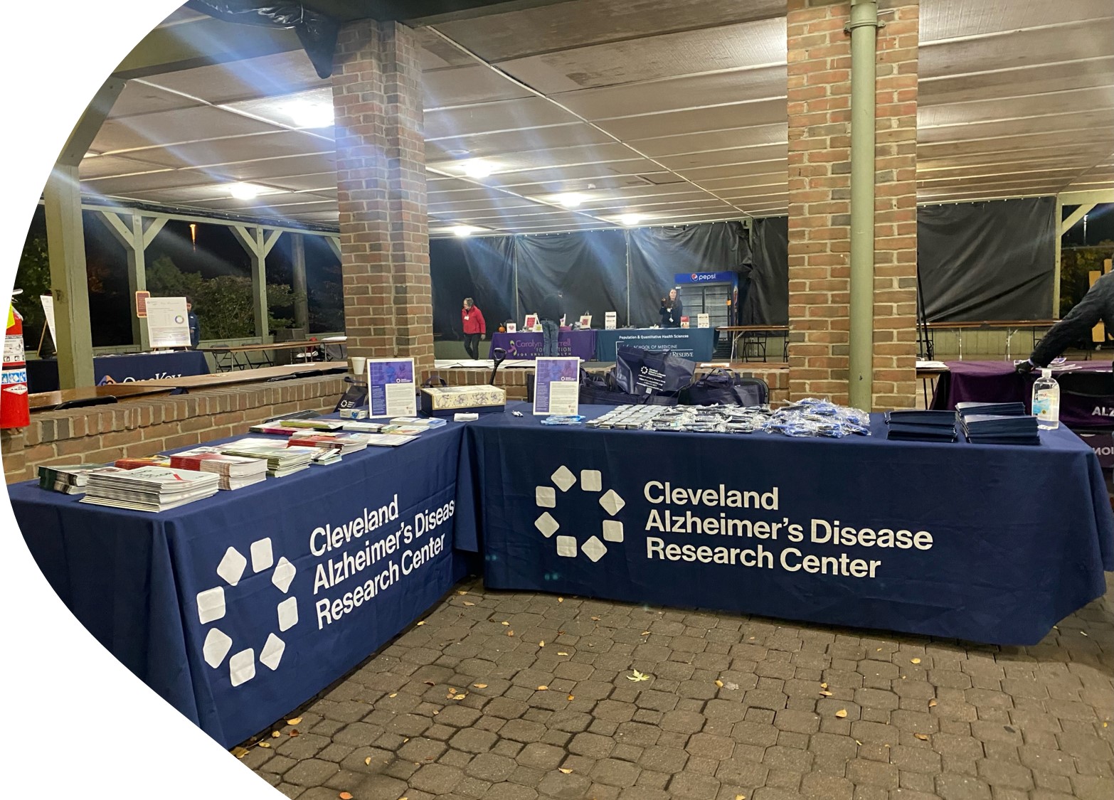 CADRC table at Cleveland Alzheimer's Association Walk on October 21, 2023
