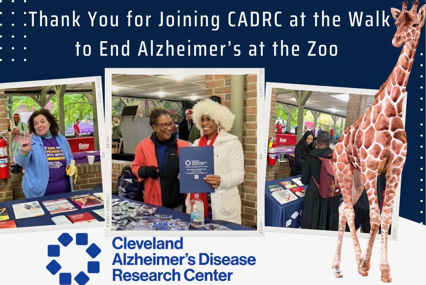 Thank you for joining the CADRC at the Cleveland Alzheimer's Association Walk to End Alzheimer's